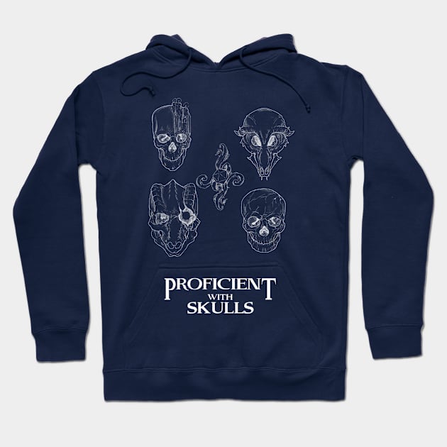 Proficient with Skulls Hoodie by Jcbarte2